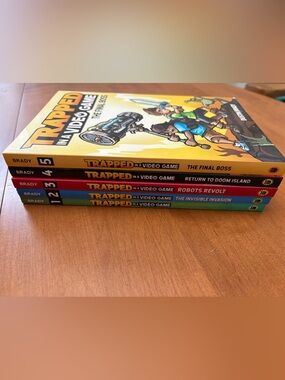 Brady Trapped Video Game Book Series Boxed Set 1-5